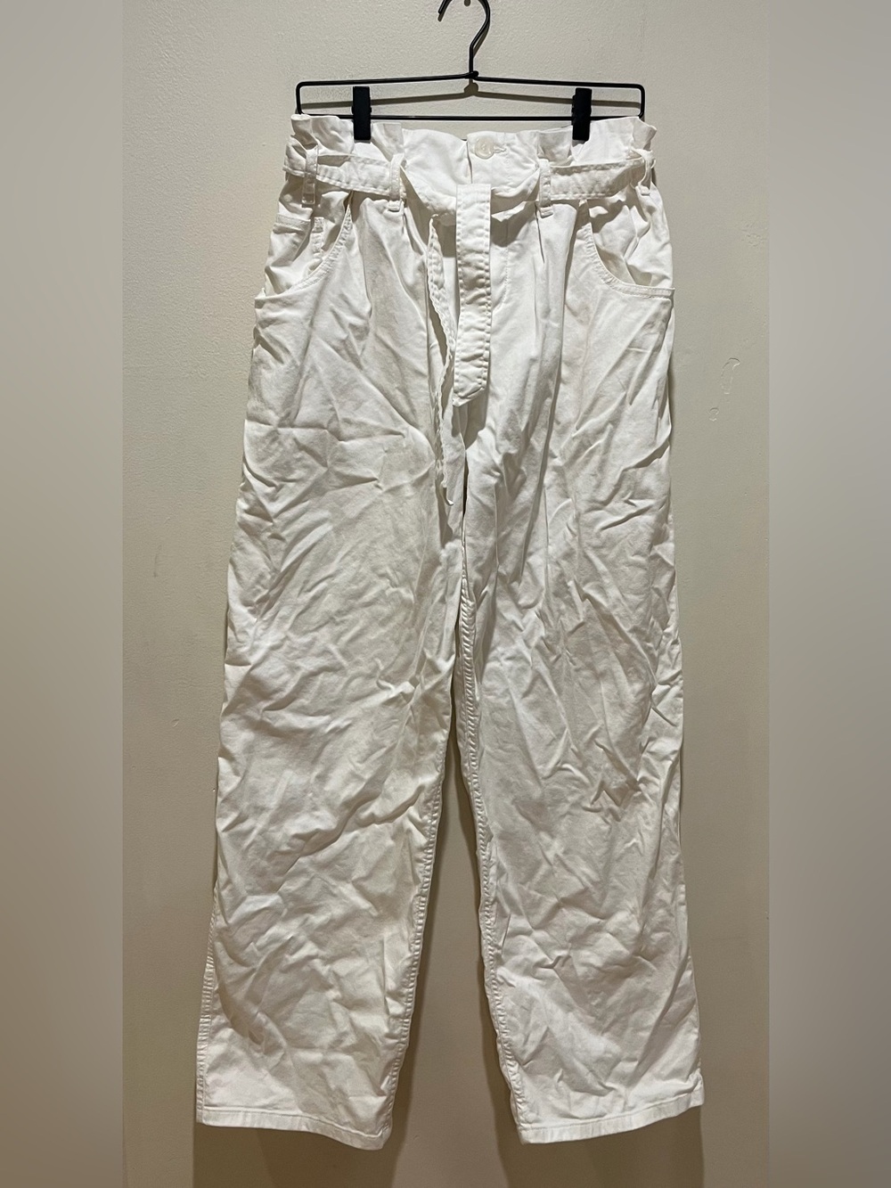 Baum Und Pferdgarten White Wide Leg Casual Dress Pants Women’s Size 38 (Medium)